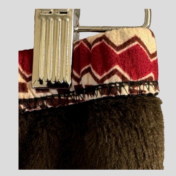 Just Cozy Women’s Leggings 12-20 Cream Red Fleece Lined - Picture 8 of 14